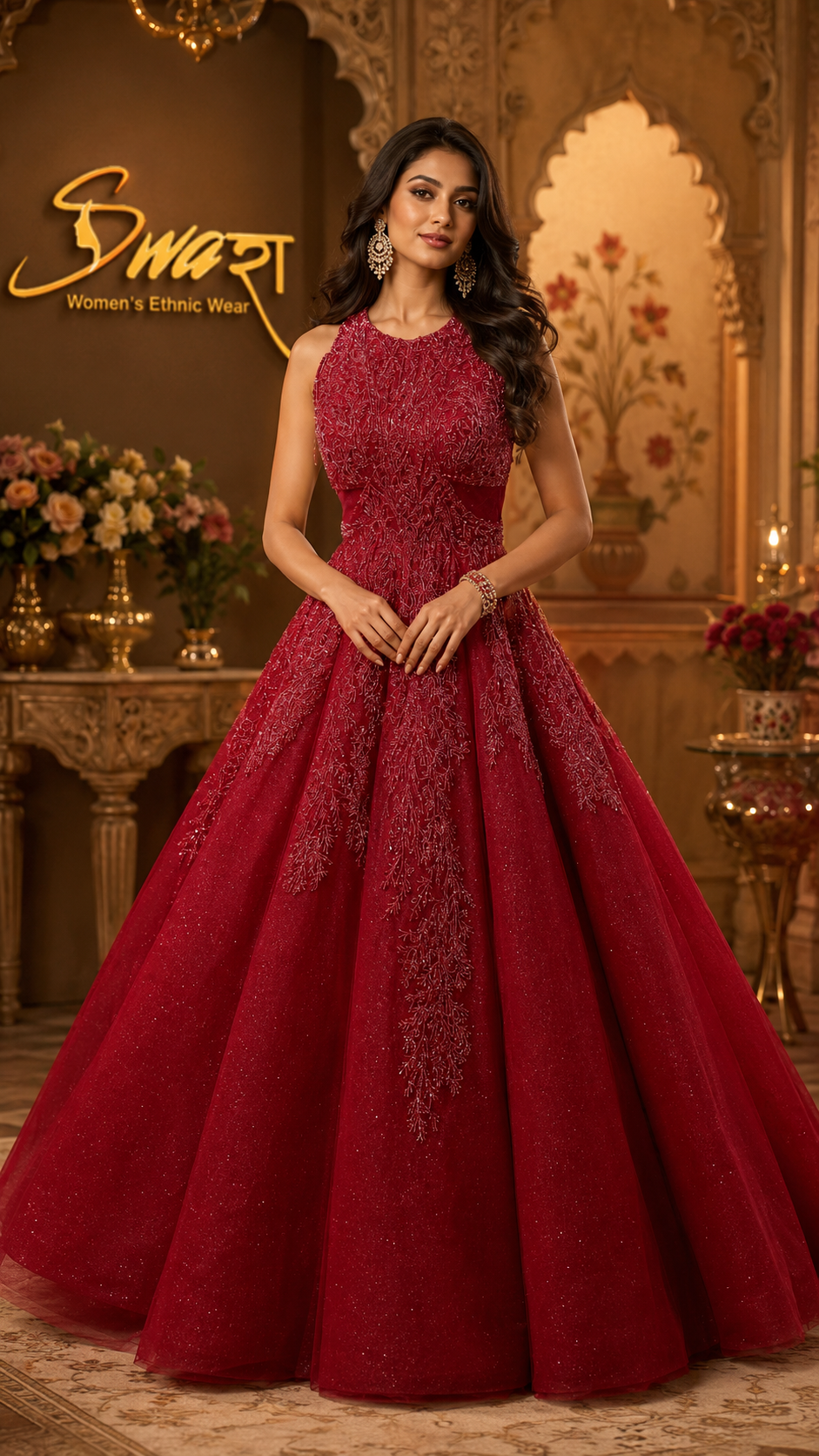 Shabnam Dusty Rose Gown